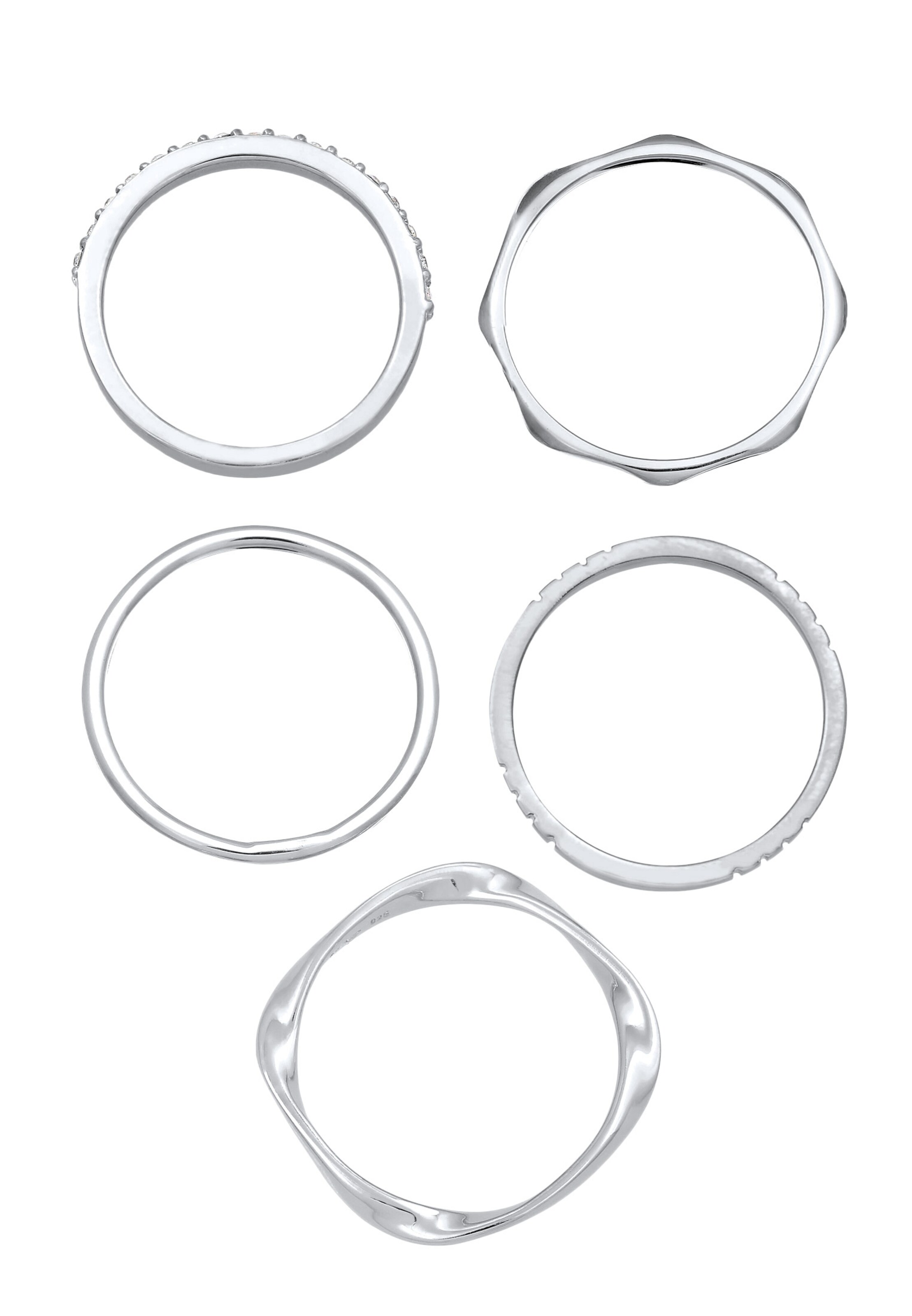 ELLI Кольцо в Серебристый