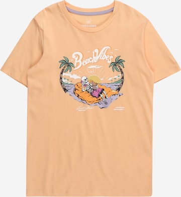 T-Shirt 'ZION' Jack & Jones Junior en orange : devant