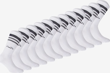 Diadora - Calcetines deportivos en blanco: frente