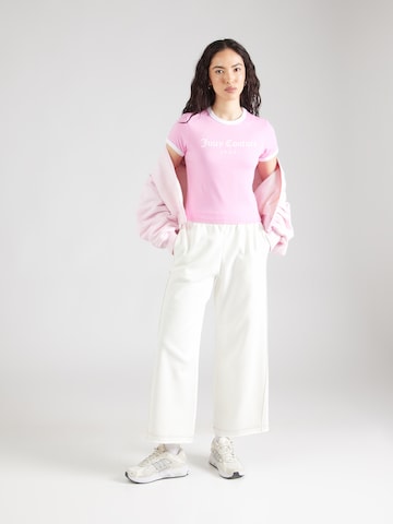 Juicy Couture T-shirt 'Ringer' i rosa