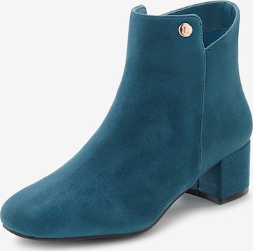 LASCANA Ankle Boots in Green: front