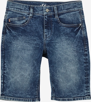 s.Oliver Slimfit Jeans in Blauw: voorkant