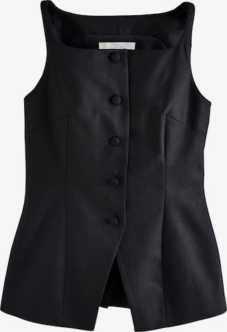 Gilet da completo di Next in nero: frontale