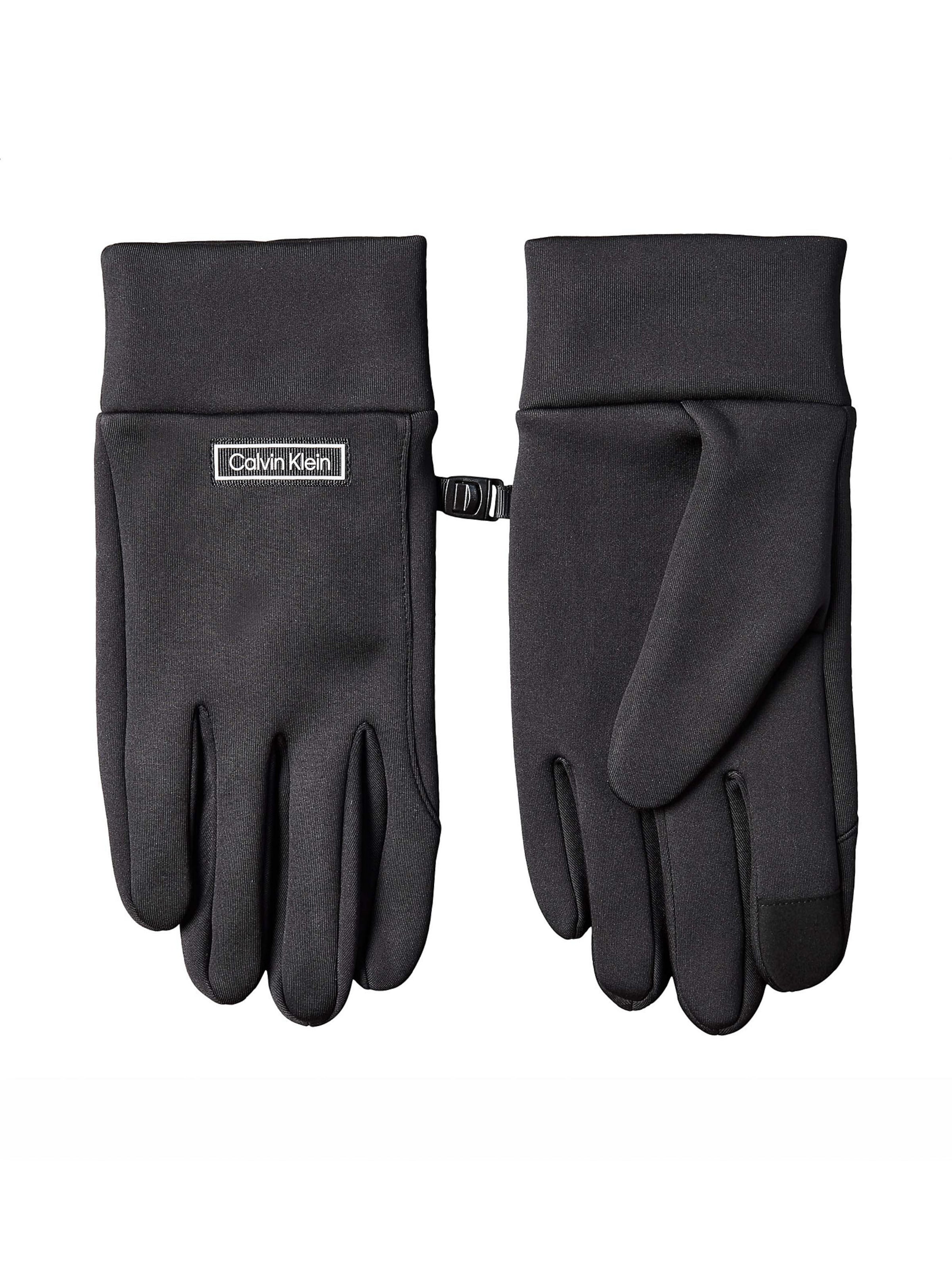 Calvin Klein Full finger gloves in Black: front