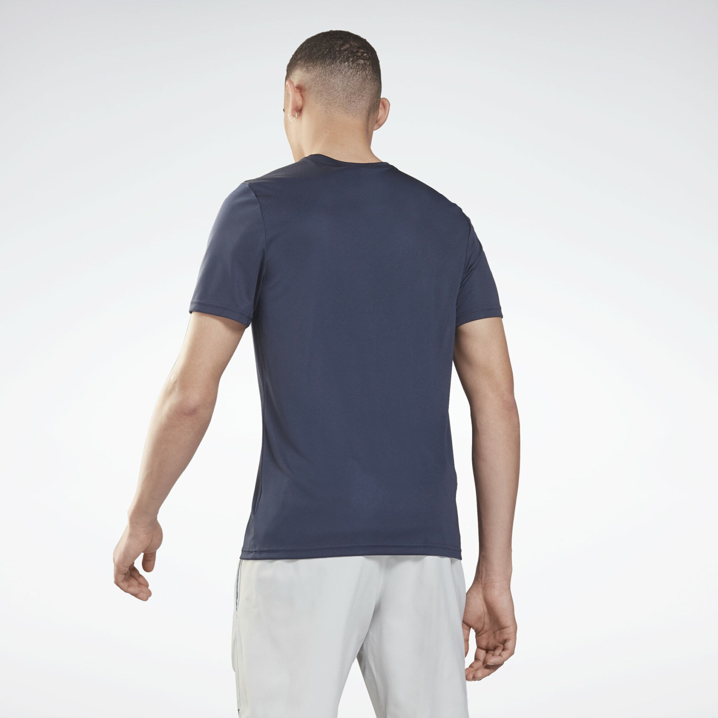 Disciplines sportives T-Shirt fonctionnel Workout Ready Reebok Sport en Bleu Foncé 