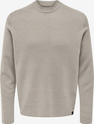 Pullover 'LUKE' di Only & Sons in grigio: frontale