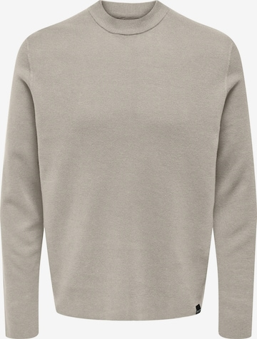 Only & Sons Pullover 'LUKE' in Grau: predná strana