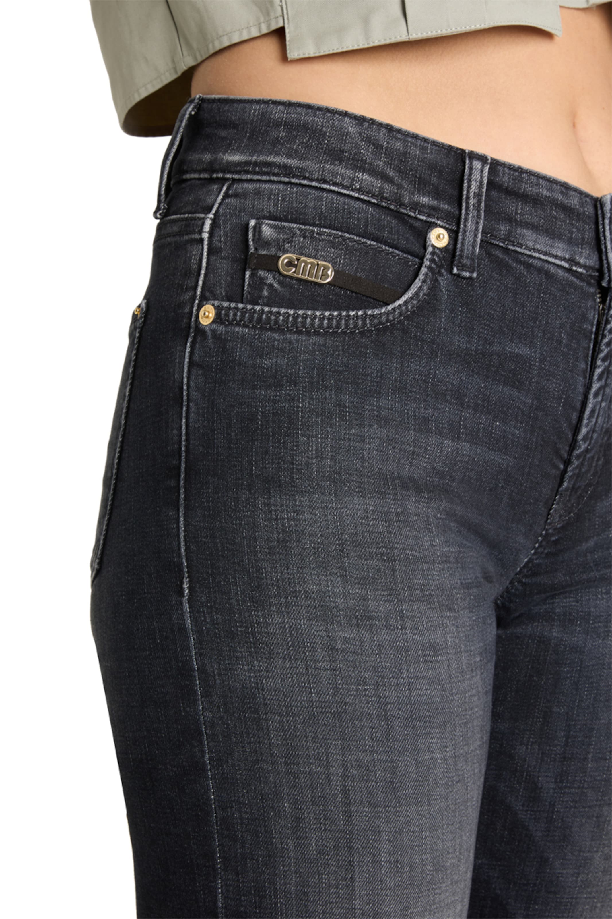 Cambio Loosefit Jeans 'Tess' in Schwarz