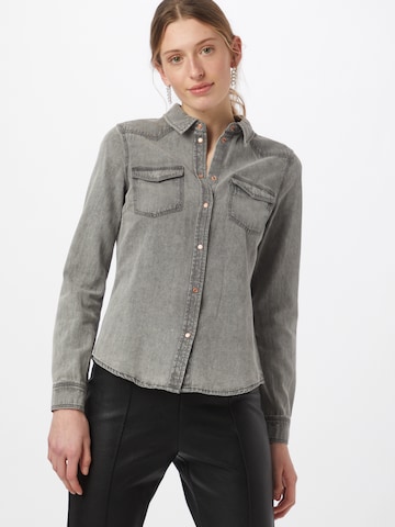 VERO MODA Blouse 'MARIA' in Grijs: voorkant