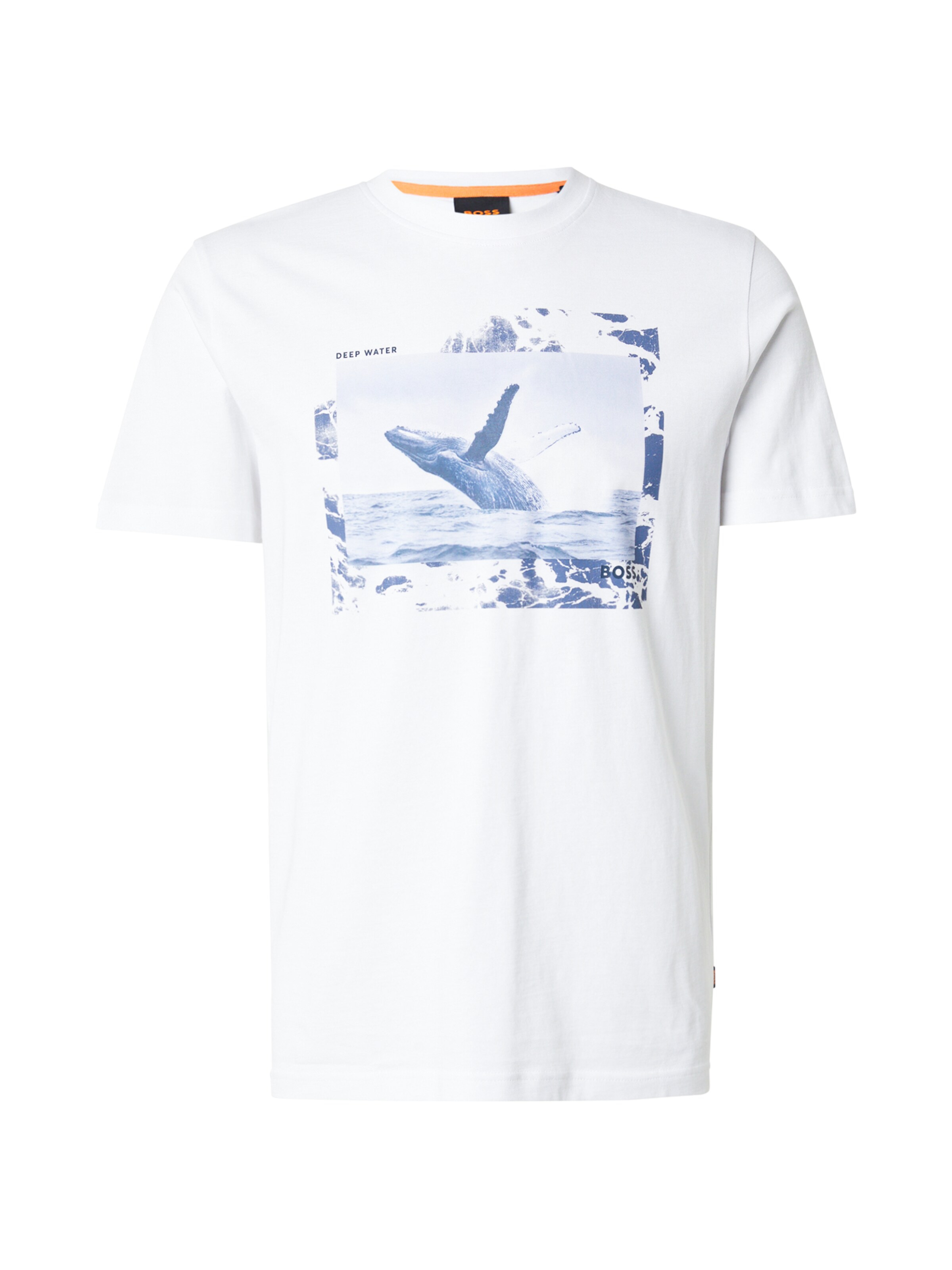 BOSS Tričko 'Dunetrace' - Biela: predná strana