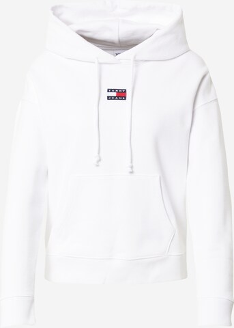 Tommy Jeans Sweatshirt in Wit: voorkant