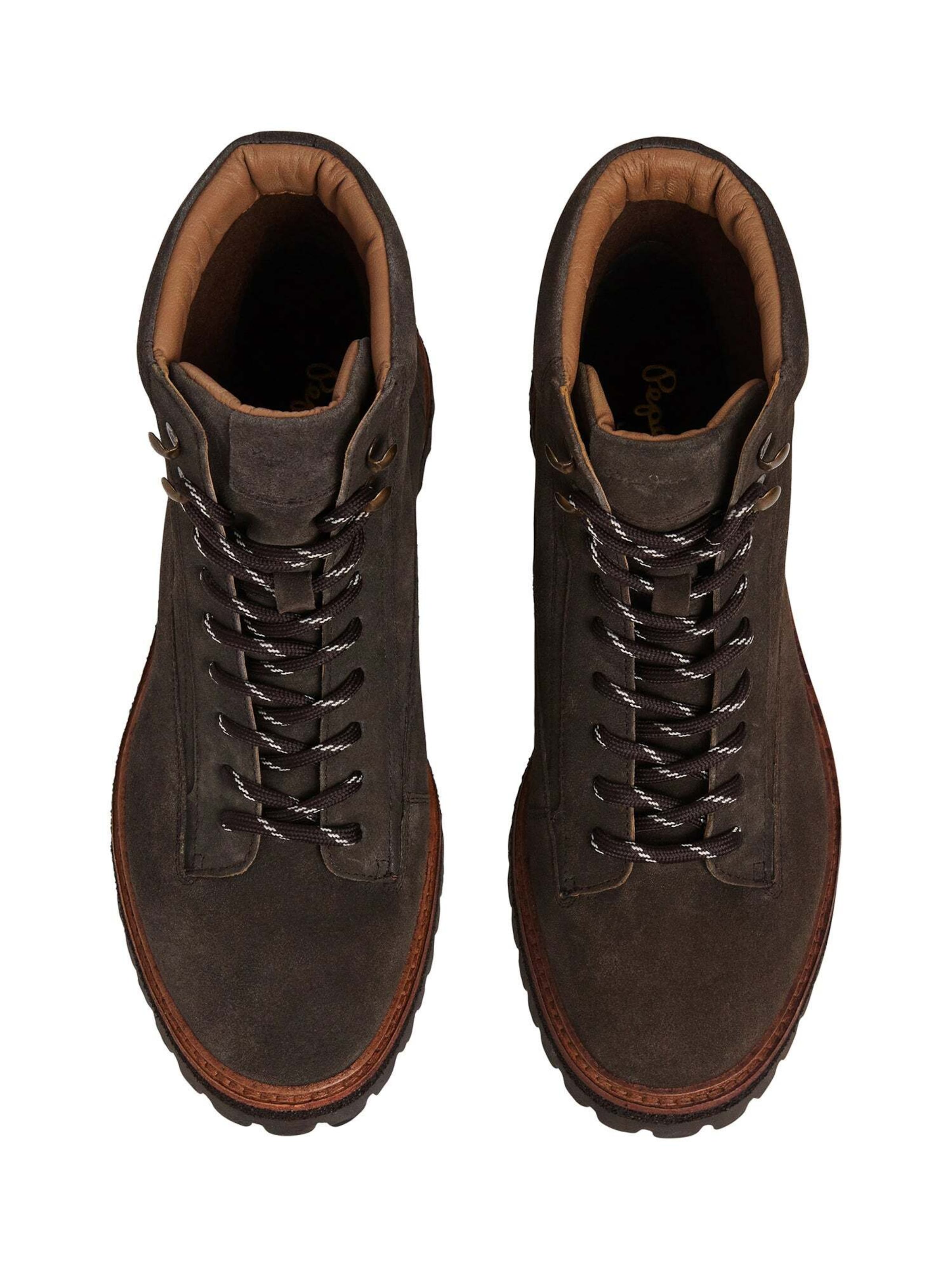 Pepe Jeans - Botas con cordones 'Brake Barrier' en marrón