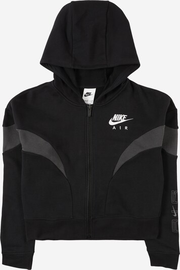 Nike Sportswear Gornji dio trenirke u tamo siva / crna / bijela, Pregled proizvoda