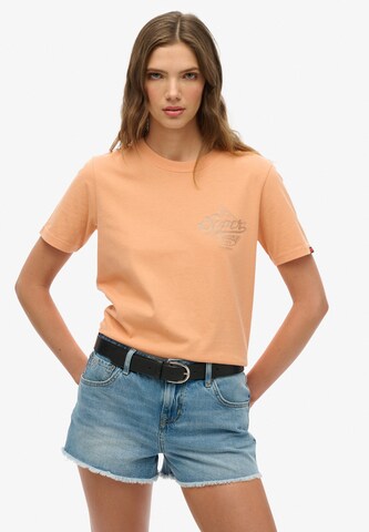 Superdry Shirt in Oranje: voorkant