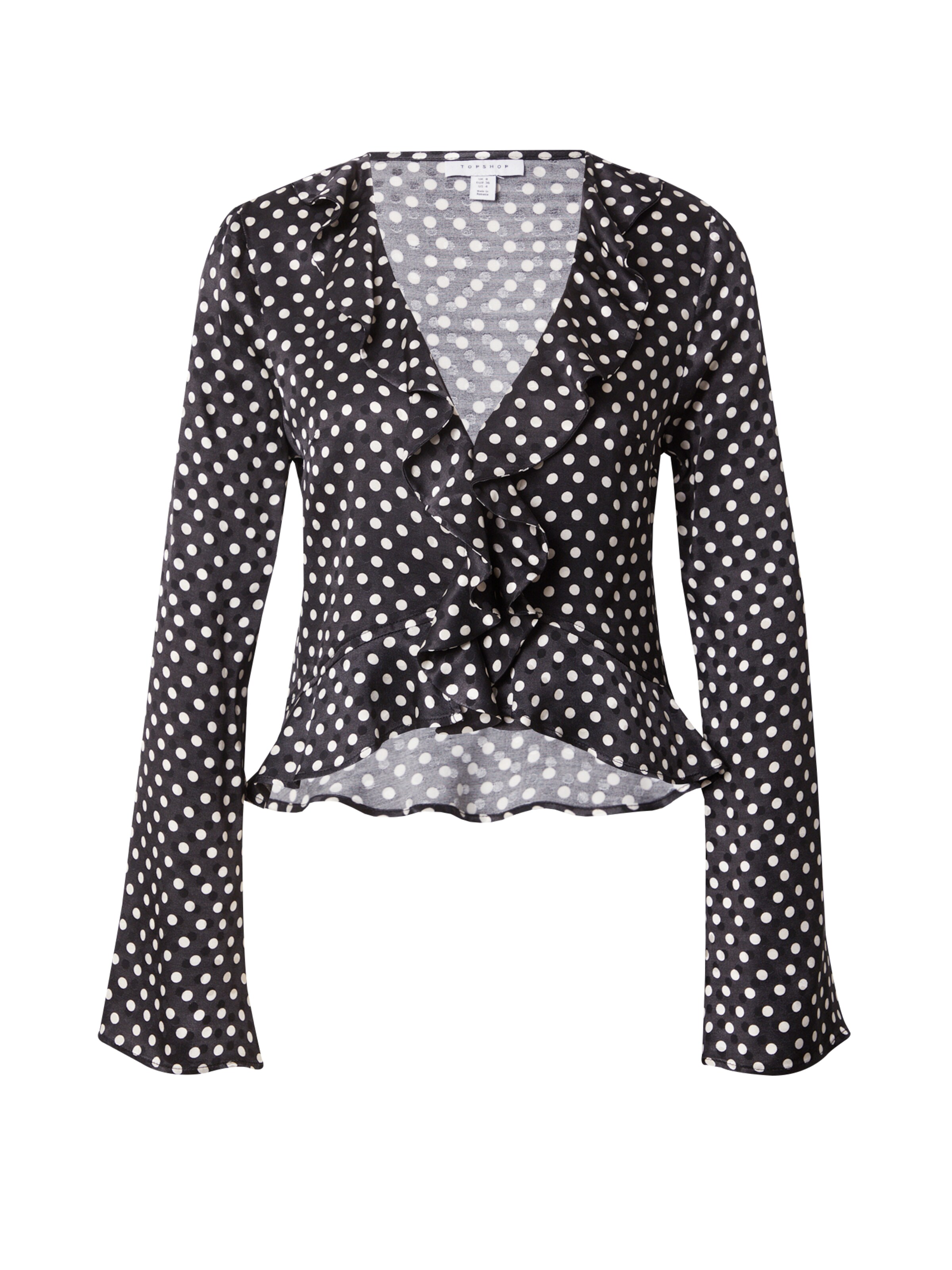 Camicia da donna di TOPSHOP in nero: frontale
