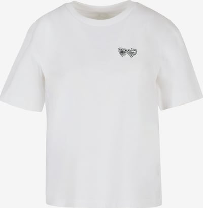 Mister Tee Shirt 'Lock It' in L in dunkelgrau / weiß, Produktansicht