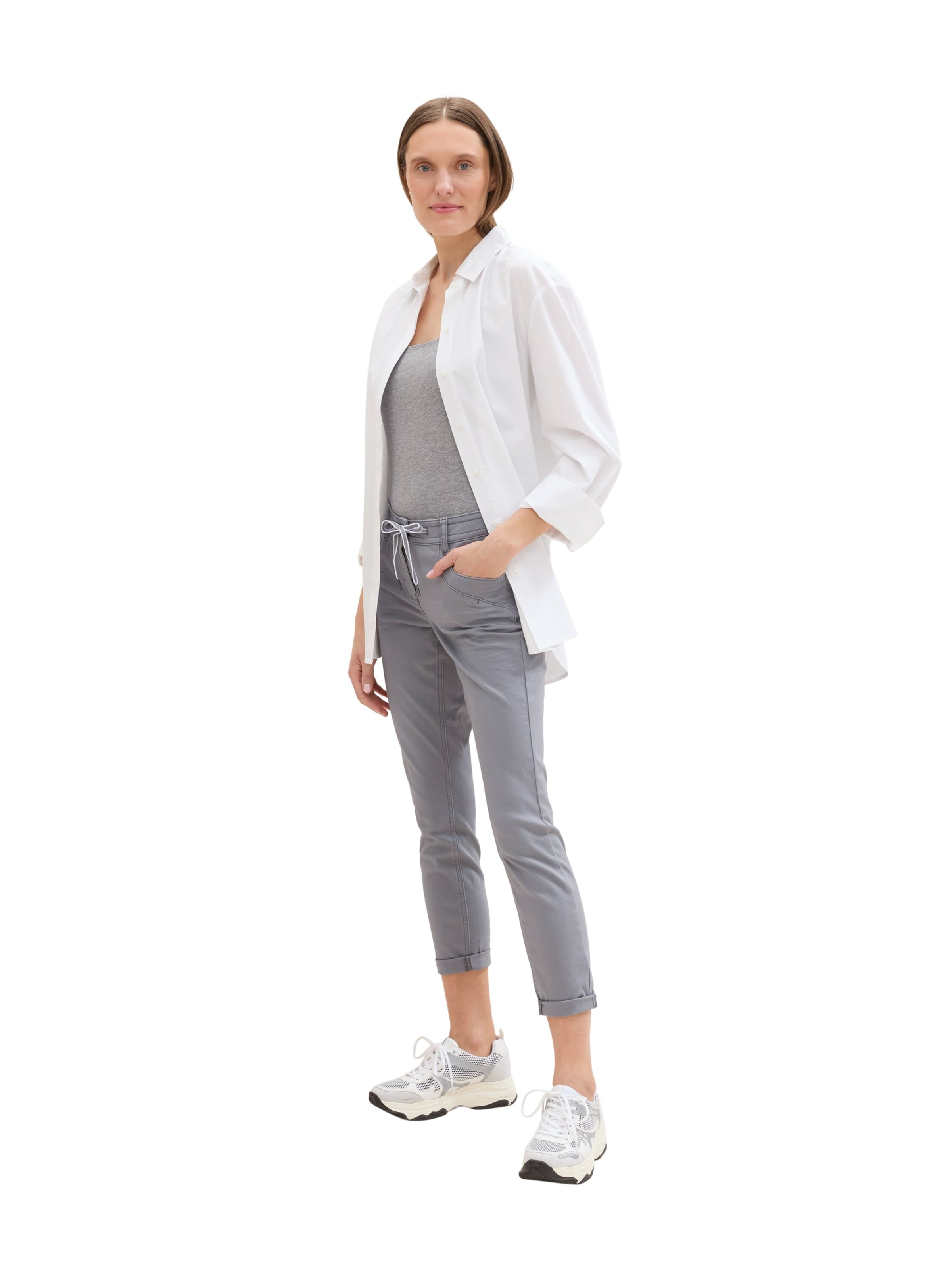 TOM TAILOR Top - Sivá