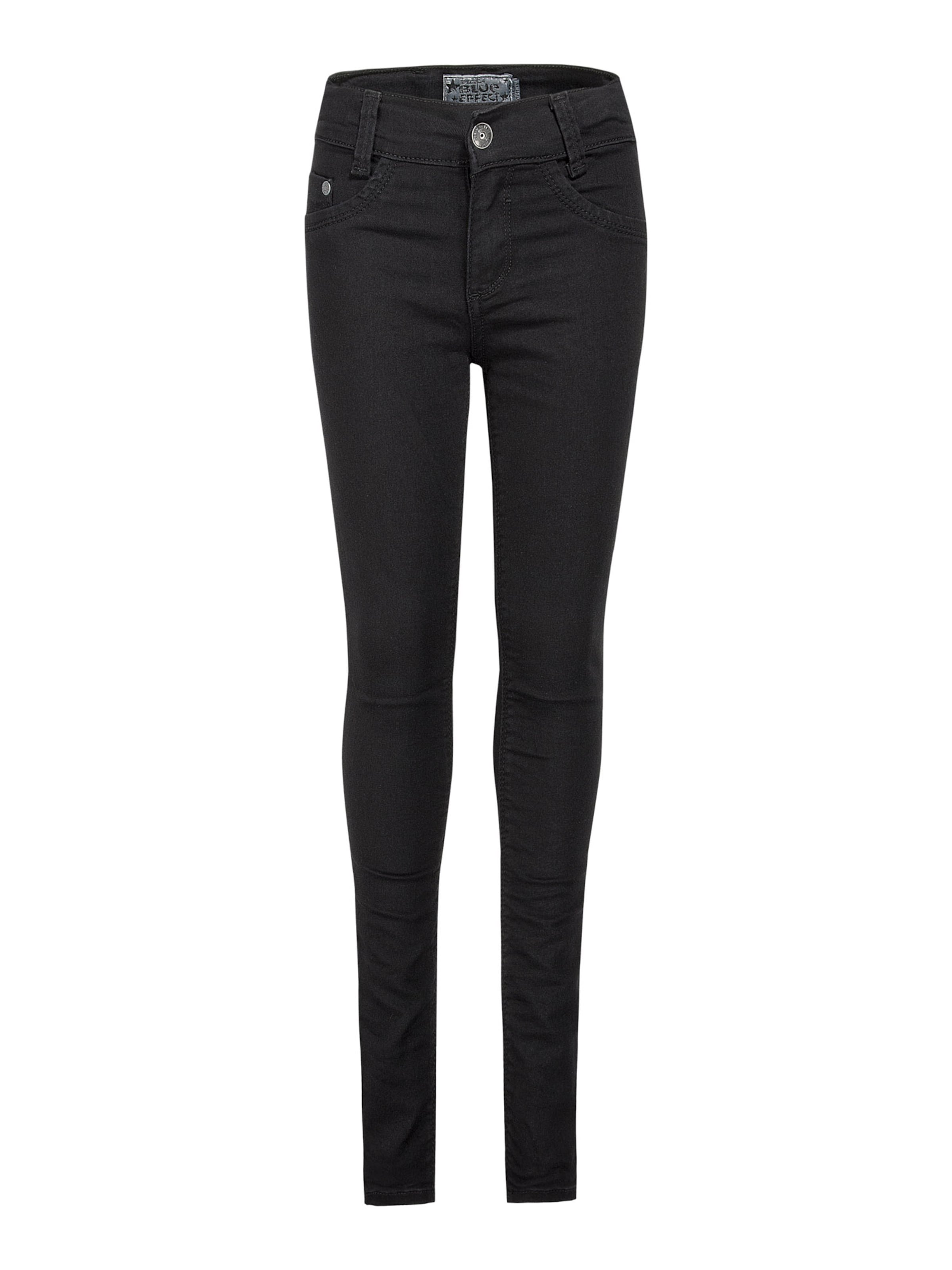 BLUE EFFECT Liibuv Teksapüksid, värv must: eest vaates