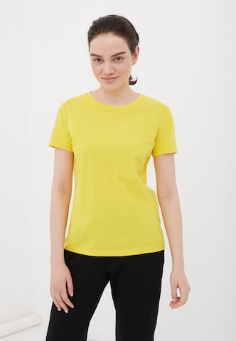 Finn Flare Shirt 'Basic' in Gelb: Vorderseite