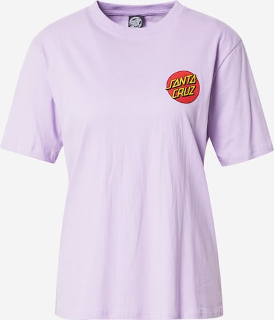 Tricou Santa Cruz pe galben / mov pastel / roșu / negru, Vizualizare produs