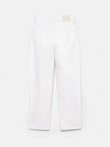 Pull&Bear Regular Дънки в бяло