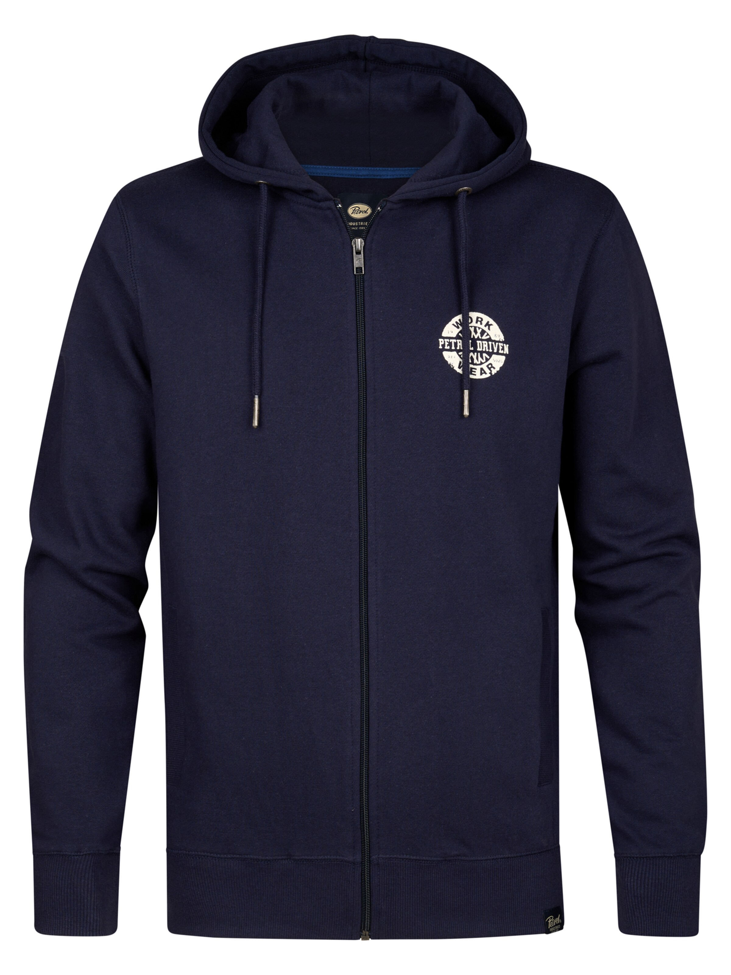 Petrol Industries Sweatjakke i blå: forside