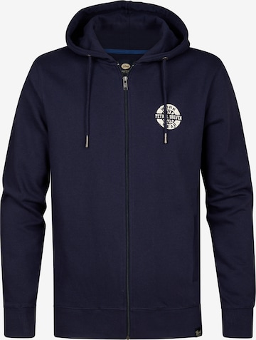 Veste de survêtement Petrol Industries en bleu : devant