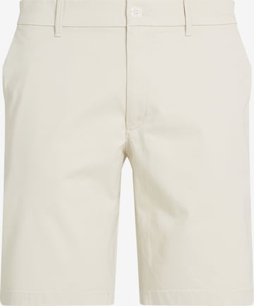 Pantaloni eleganți de la Calvin Klein pe bej: față