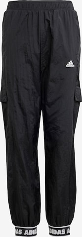 Loosefit Pantaloni sport 'Dance Woven' de la ADIDAS SPORTSWEAR pe negru: față