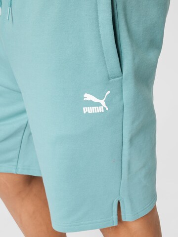 Regular Pantaloni sport de la PUMA pe albastru