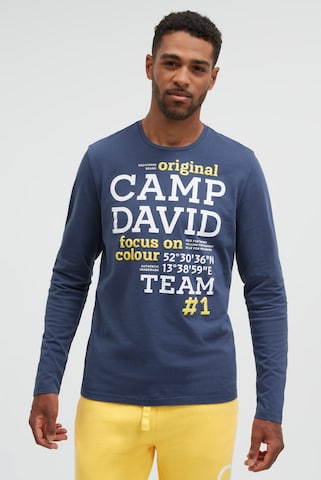 CAMP DAVID Shirt in Blue: front