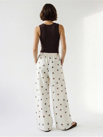 Bianco Lucci Wide Leg Hose‌‌‌‌‌‌‌ in Braun
