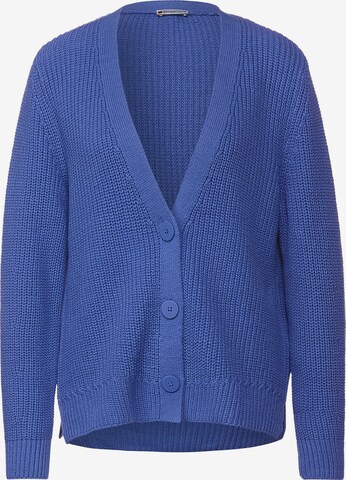 STREET ONE Knit Cardigan in Blue: front