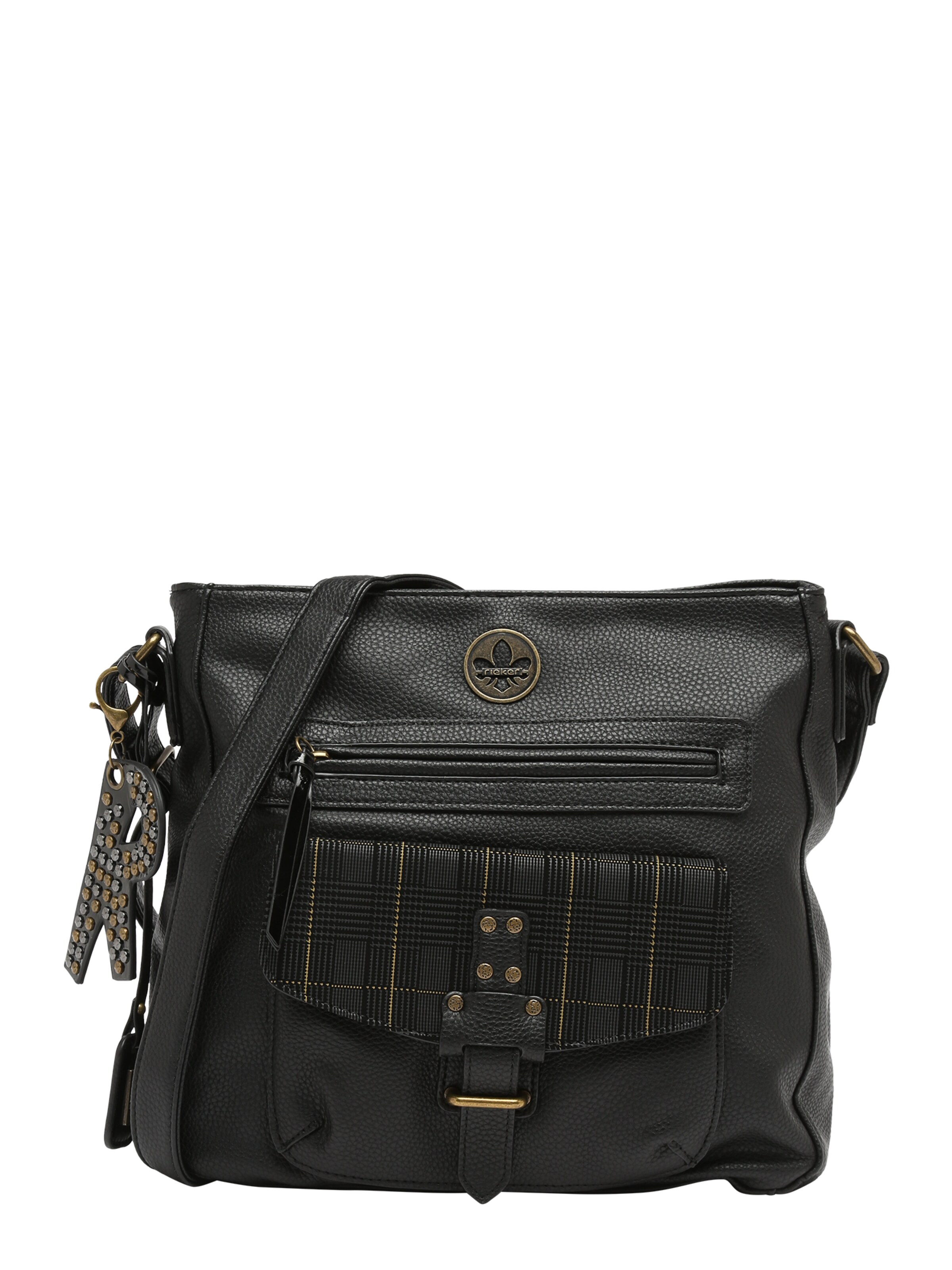 Rieker Crossbody Bag in Black: front