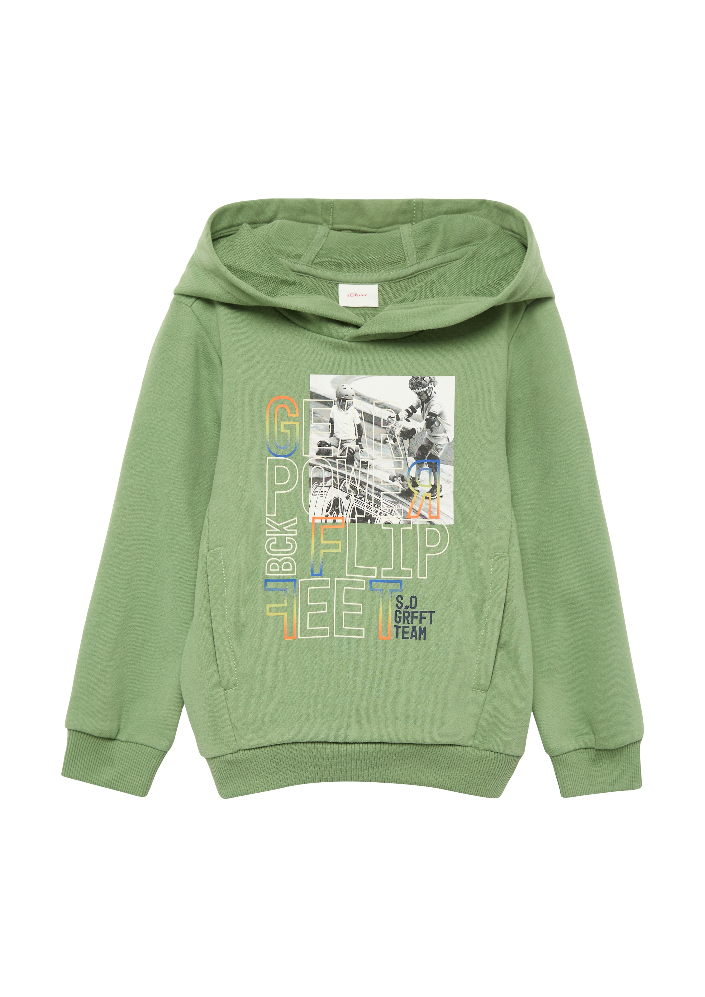 s.Oliver Sweatshirt in Green: front