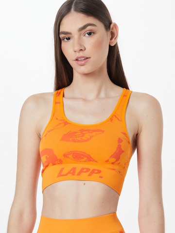 Bustino Reggiseno sportivo di Lapp the Brand in arancione: frontale