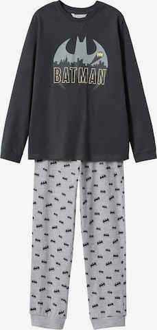 Pijamale 'Gotham' de la MANGO KIDS pe gri: față