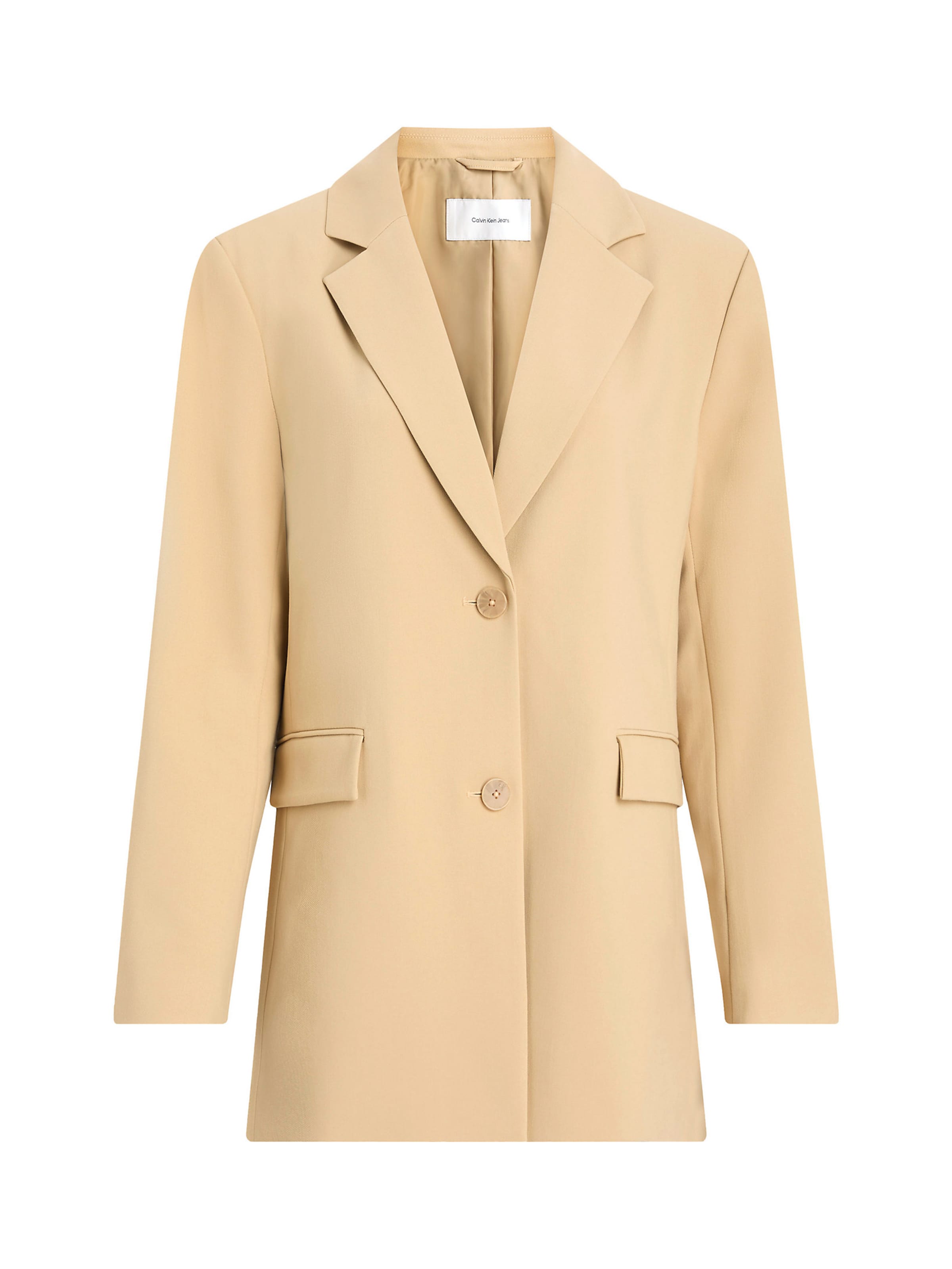 Blazer Calvin Klein Jeans en beige : devant