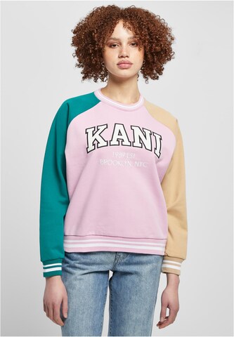Sweat-shirt Karl Kani en rose : devant