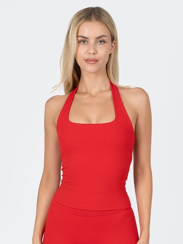 Haut de sport 'Halter Tank' dayr en rouge : devant