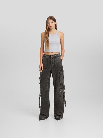 Loosefit Pantaloni cu buzunare de la Bershka pe gri