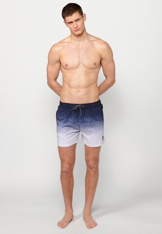 KOROSHI Badeshorts in Blau