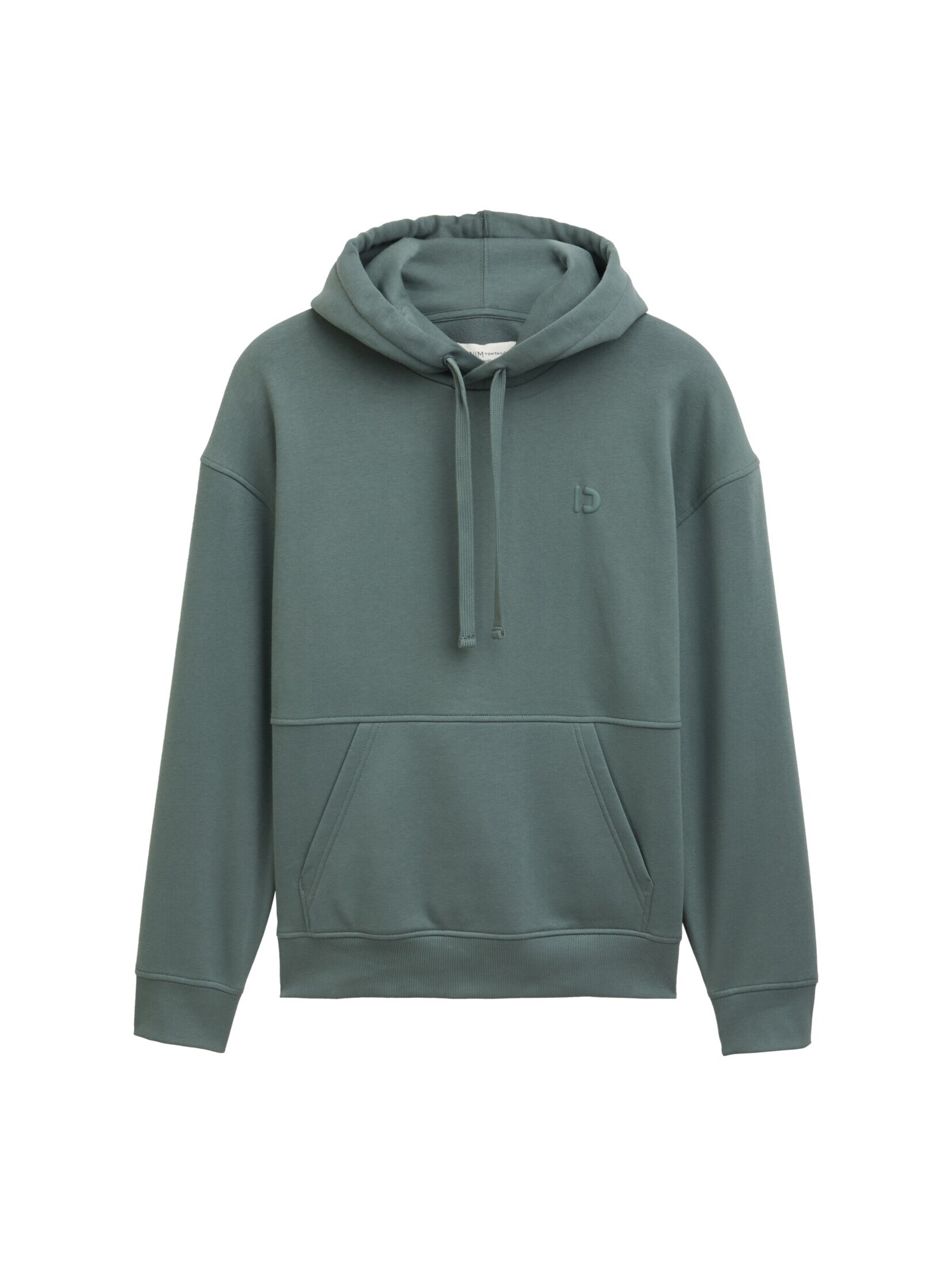 TOM TAILOR DENIM Sweatshirt in Green: front