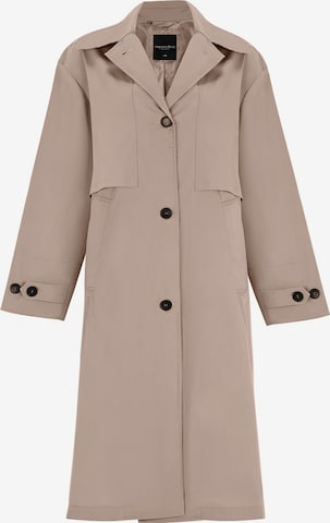 FRESHLIONS Between-Seasons Coat 'Cecilia' in Beige: front