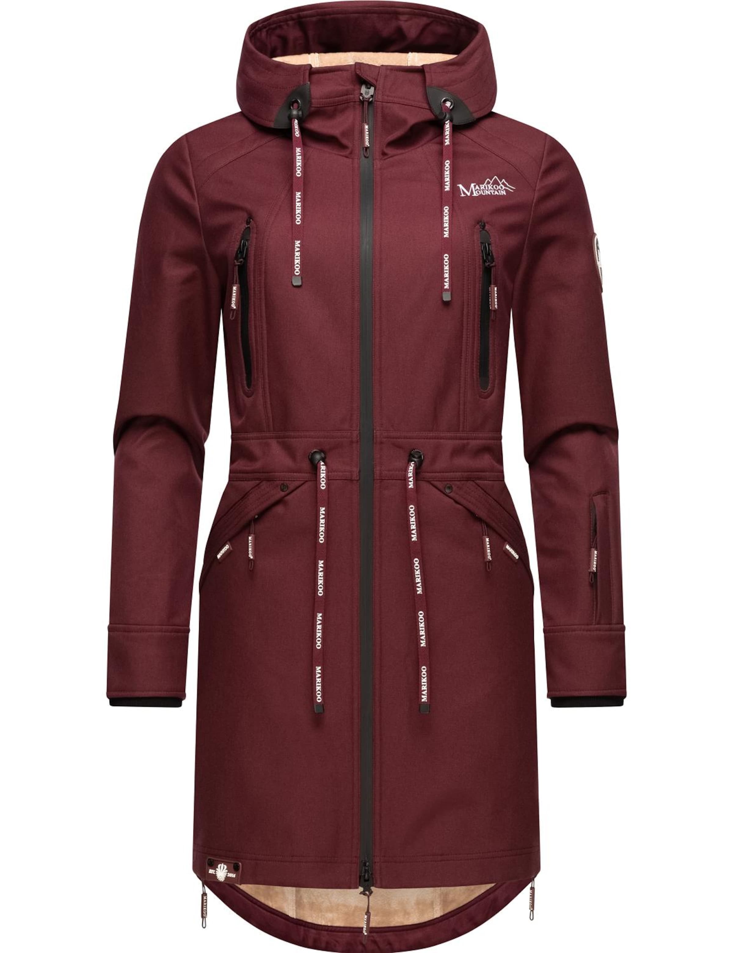 MARIKOO Prechodná parka - Červená: predná strana