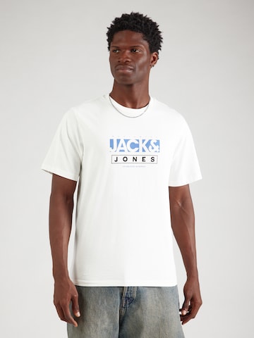 JACK & JONES Μπλουζάκι 'JORSEVEN' σε λευκό: μπροστά