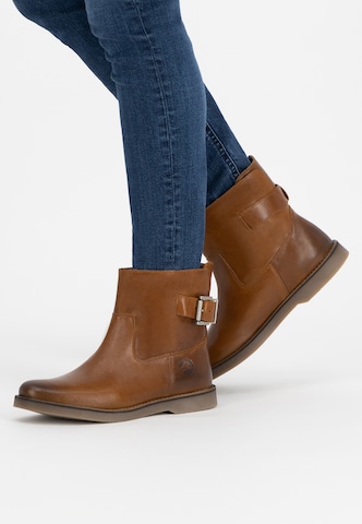 Bottines 'Louargat' Travelin en beige : devant