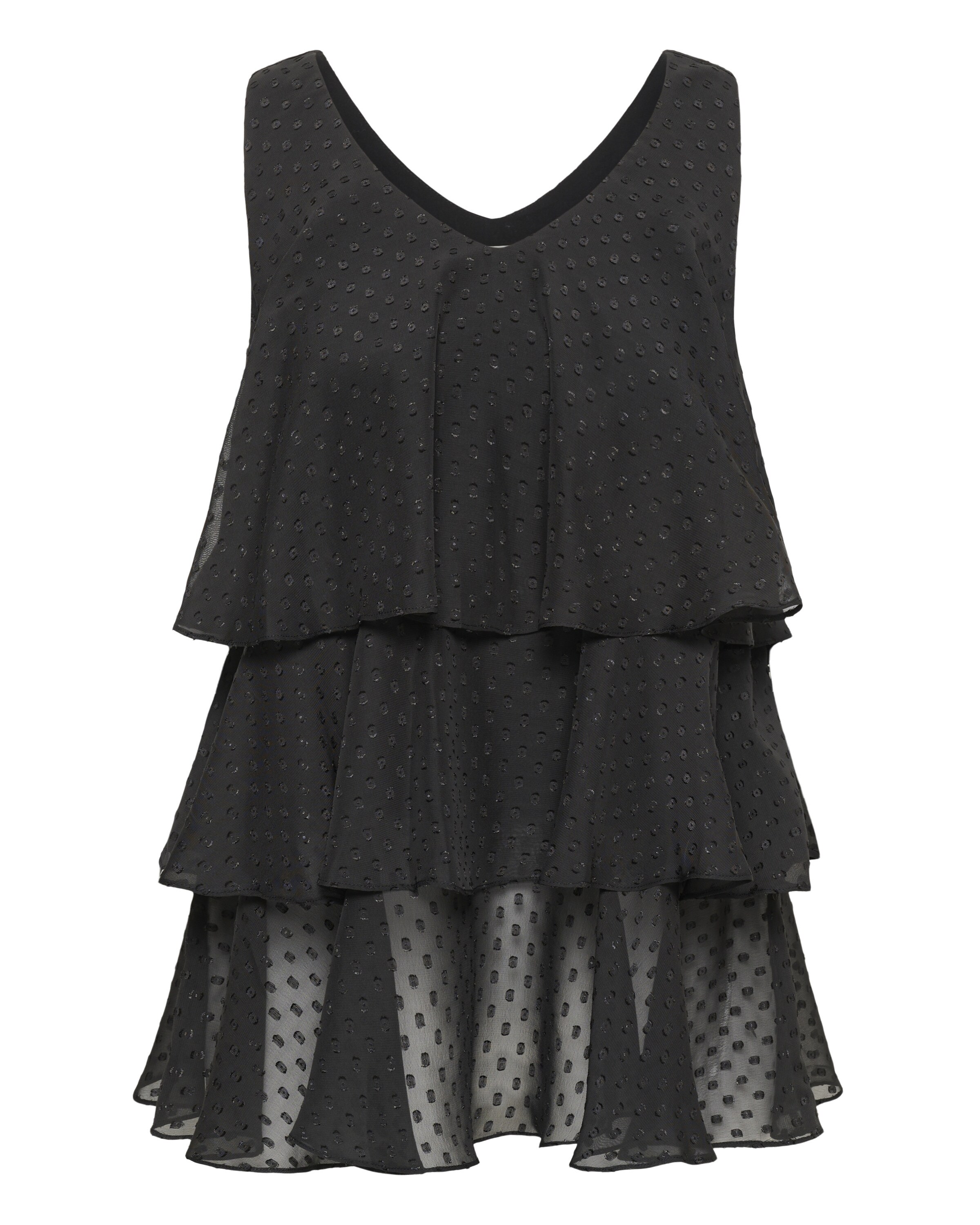 KAFFE CURVE Blouse in Zwart: voorkant