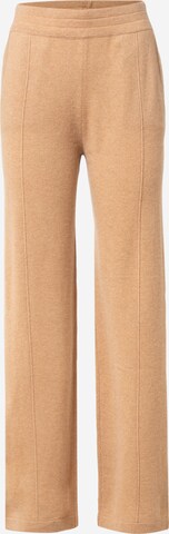 Wide leg Pantaloni di REPEAT Cashmere in beige: frontale