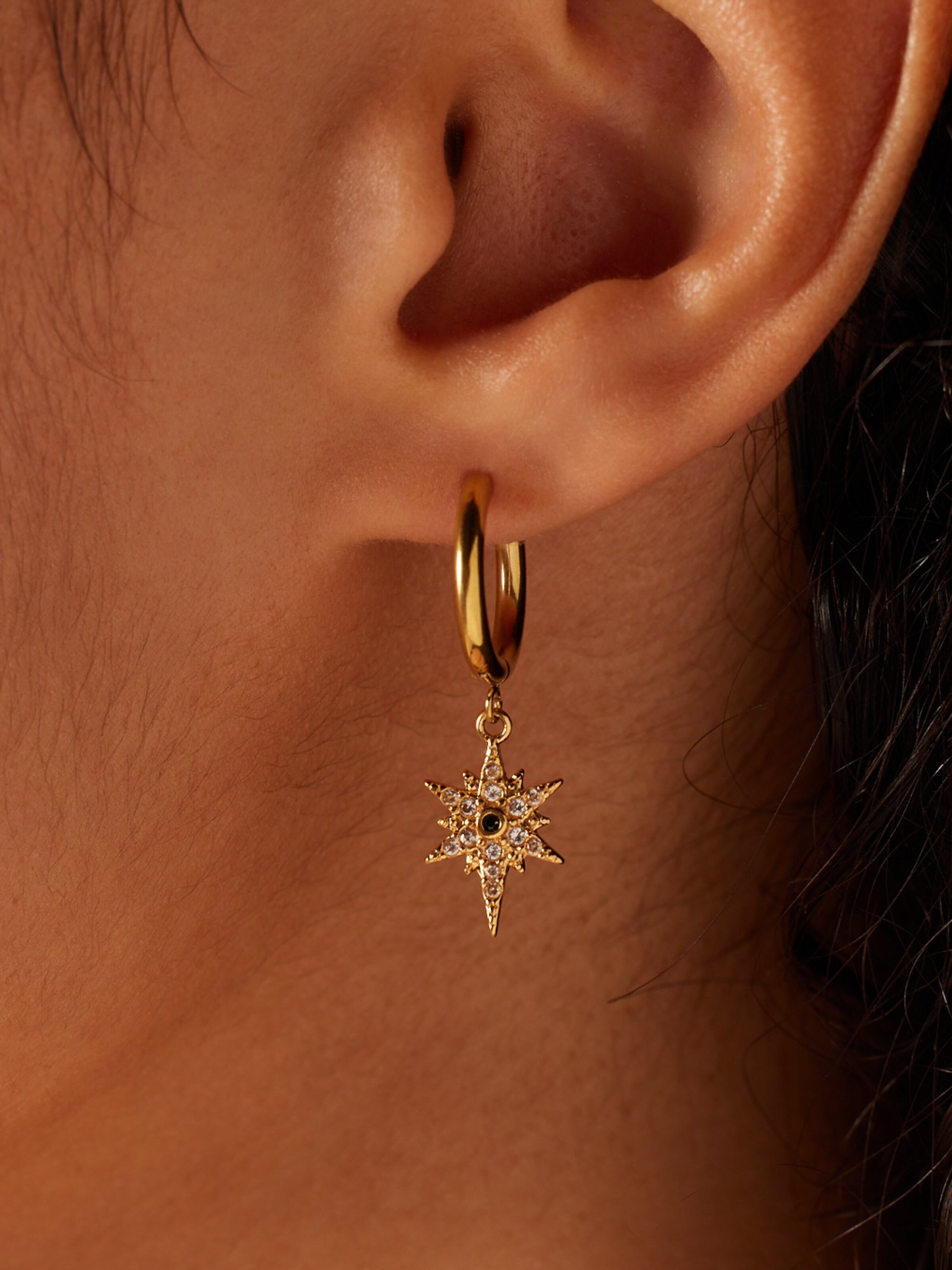 Lucardi Earrings in Gold